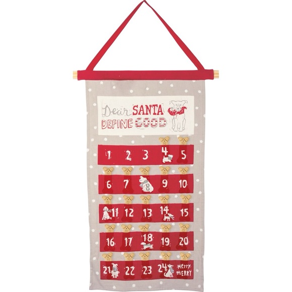 Primitives by Kathy Other - Dear Santa Define Good Wall Countdown